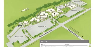 Валенсија колеџ Оријенталне кампус карта
