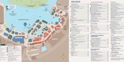 Карта забавни парк Диснеи