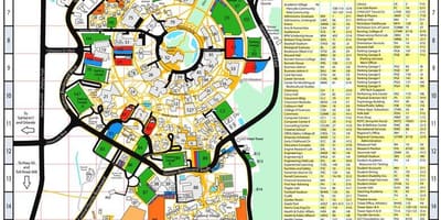 Мапа универзитета централне Флориде